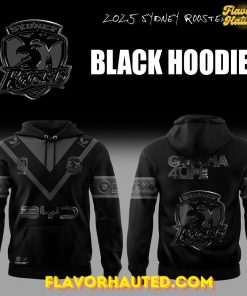 Sydney Roosters Back In Black Special Hoodie
