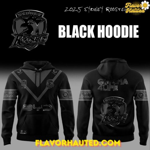 Sydney Roosters Back In Black Special Hoodie