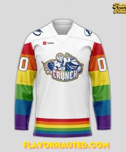 Syracuse Crunch Pride Month 2025 Special White Hockey Jersey