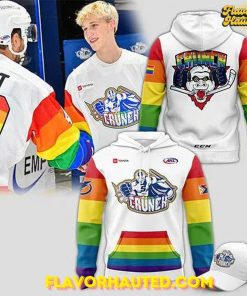 Syracuse Crunch Pride Month 2025 Special White Hoodie