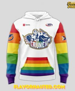 Syracuse Crunch Pride Month 2025 Special White Hoodie