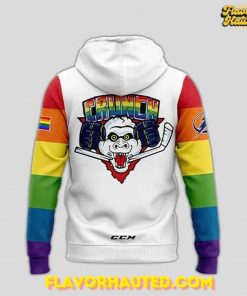 Syracuse Crunch Pride Month 2025 Special White Hoodie 3