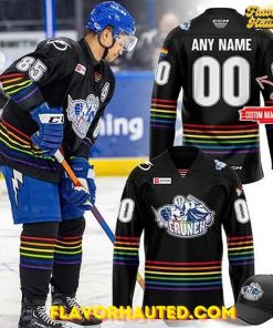 Syracuse Crunch Pride Month Collections 2025 Black Hockey Jersey