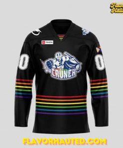 Syracuse Crunch Pride Month Collections 2025 Black Hockey Jersey