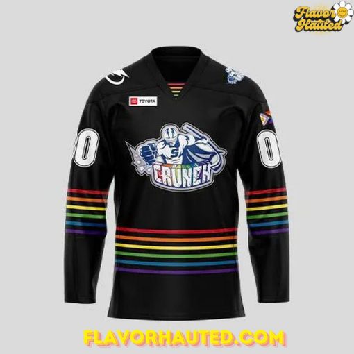 Syracuse Crunch Pride Month Collections 2025 Black Hockey Jersey