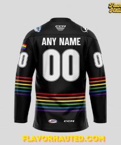 Syracuse Crunch Pride Month Collections 2025 Black Hockey Jersey 3
