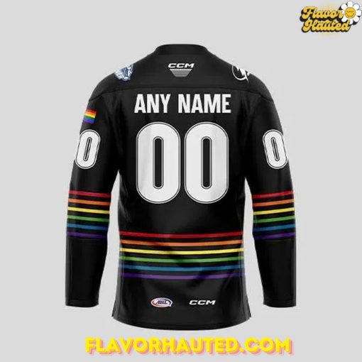 Syracuse Crunch Pride Month Collections 2025 Black Hockey Jersey