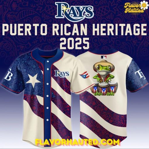 Tampa Bay Rays x Puerto Rican Heritage 2025 Special Jersey