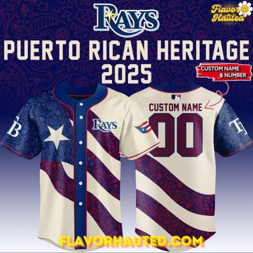 Tampa Bay Rays x Puerto Rican Heritage 2025 Special Jersey