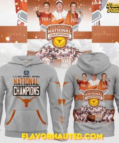 Texas Longhorns 2025 NCAA Softball National Champions Special Gray Hoodie