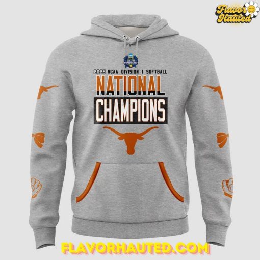Texas Longhorns 2025 NCAA Softball National Champions Special Gray Hoodie