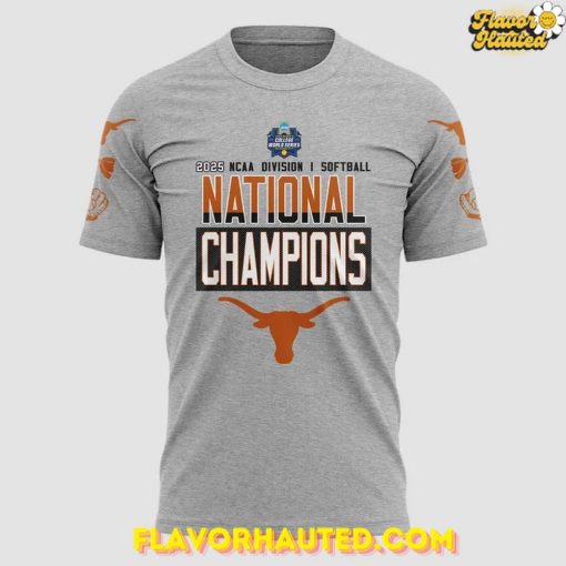 Texas Longhorns 2025 NCAA Softball National Champions Special Gray T-Shirt