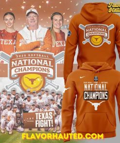 Texas Longhorns 2025 NCAA Softball National Champions Special Orange Hoodie