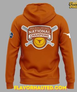 Texas Longhorns 2025 NCAA Softball National Champions Special Orange Hoodie 3