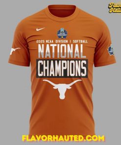 Texas Longhorns 2025 NCAA Softball National Champions Special Orange T-Shirt