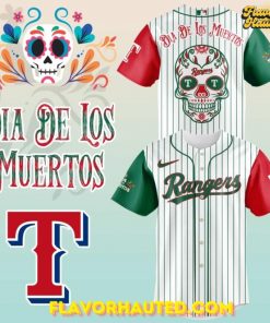 Texas Rangers Día De Los Muertos 2025 Special Baseball Jersey