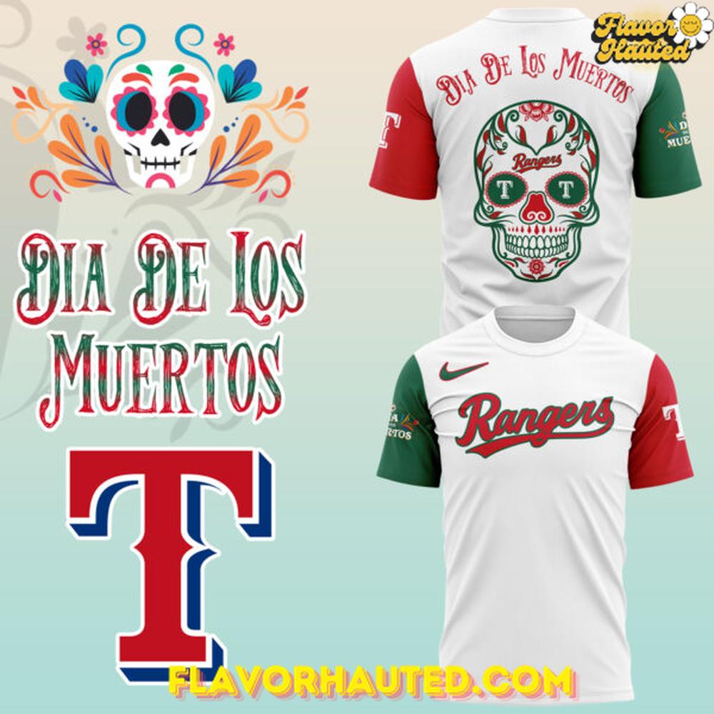 Texas Rangers Día De Los Muertos 2025 Special T-Shirt Texas Rangers Día De Los Muertos 2025 Special T-Shirt