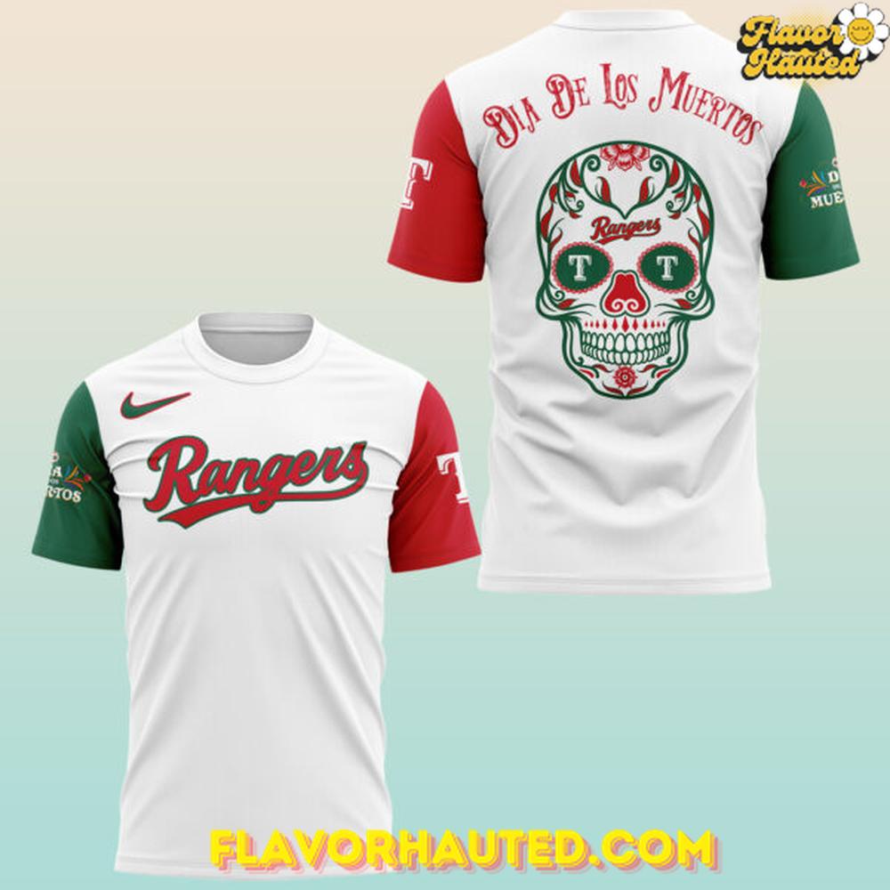 Texas Rangers Día De Los Muertos 2025 Special T-Shirt Texas Rangers Día De Los Muertos 2025 Special T-Shirt
