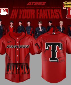 Texas Rangers x ATEEZ 2025 World Tour Baseball Jersey