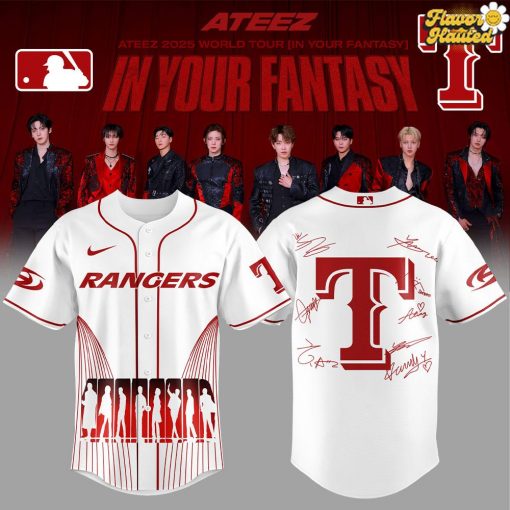 Texas Rangers x ATEEZ 2025 World Tour Baseball Jersey