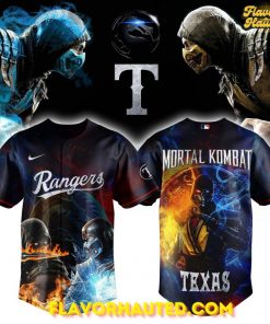 Texas Rangers x Mortal Kombat Night Limited Edition Baseball Jersey