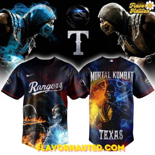 Texas Rangers x Mortal Kombat Night Limited Edition Baseball Jersey
