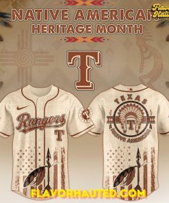 Texas Rangers x Native American Heritage Month Limited Edition Baseball Jersey