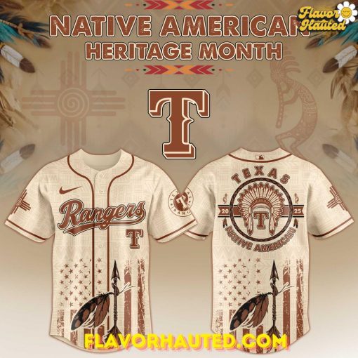 Texas Rangers x Native American Heritage Month Limited Edition Baseball Jersey