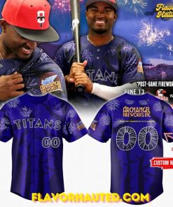 Titans Archangel Fireworks Custom Special Baseball Jersey