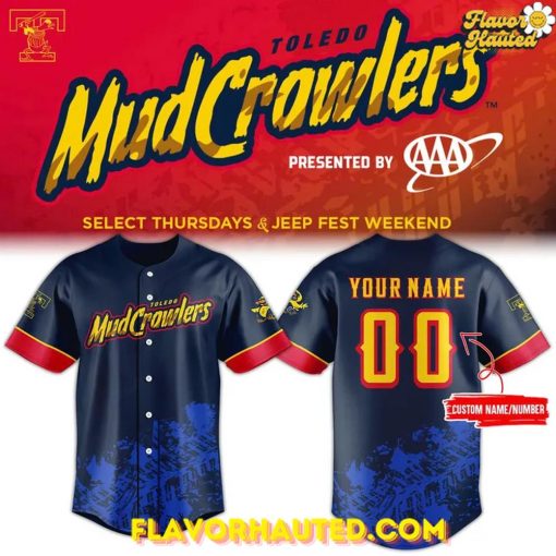 Toledo Mud Crawlers Adult Replica Special Edition Baseball Jersey
