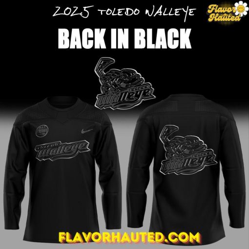 Toledo Walleye Back In Black Special Hockey Jersey