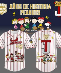 Toros de Tijuana 100 Años De Historia Peanuts Night Special Baseball Jersey