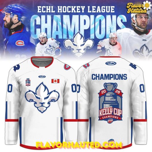 Trois-Rivières Lions 2025 ECHL Champions Hockey Jersey