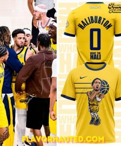 Tyrese Haliburton “What the Hali” NBA Finals 2025 Yellow T-Shirt