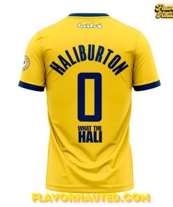 Tyrese Haliburton What the Hali NBA Finals 2025 Yellow T Shirt 3