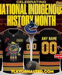 Vancouver Canucks 2025 National Indigenous History Month Night Hockey Jersey