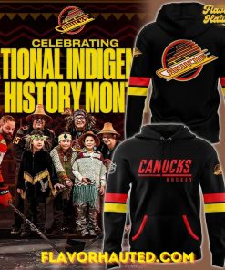 Vancouver Canucks National Indigenous History Month 2025 Special Hoodie