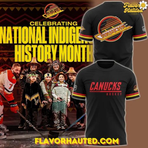 Vancouver Canucks National Indigenous History Month 2025 Special T-Shirt