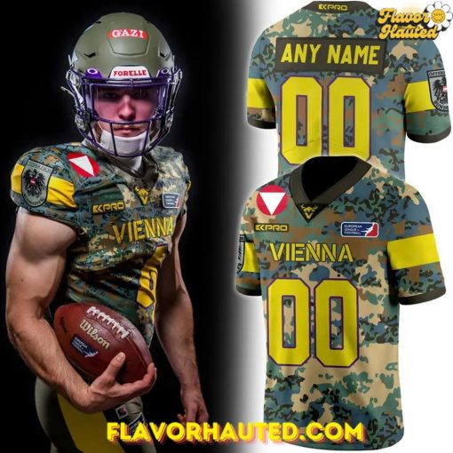 Vienna Vikings Salute to Service 2025 Special Camo Football Jerse