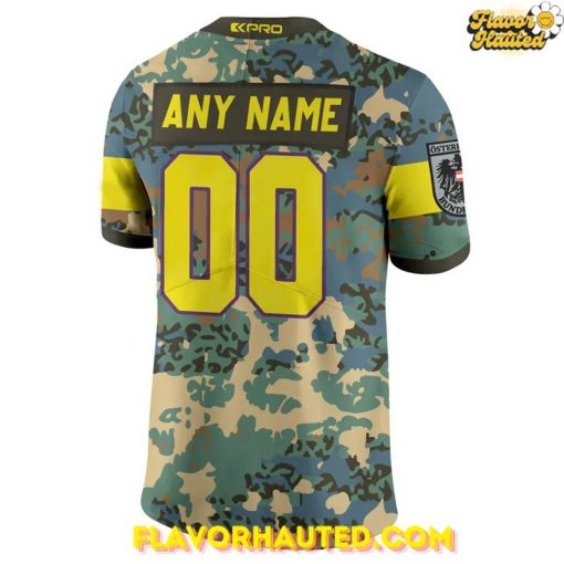 Vienna Vikings Salute to Service 2025 Special Camo Football Jerse