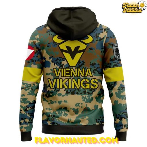 Vienna Vikings Salute to Service 2025 Special Camo Hoodie