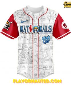 Washington Nationals One Piece Night Game Special Baseball Jersey