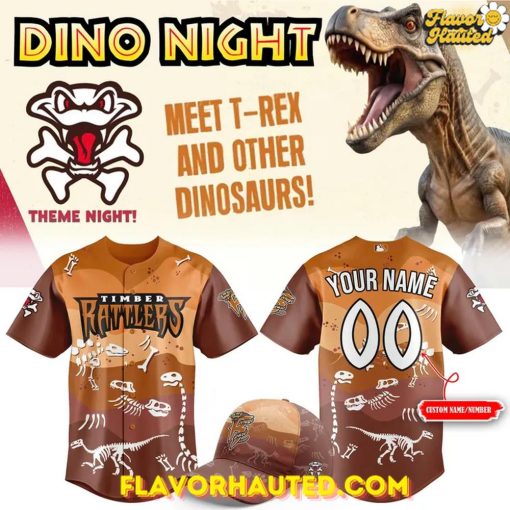 Wisconsin Timber Rattlers x Dino Night 2025 Special Jersey