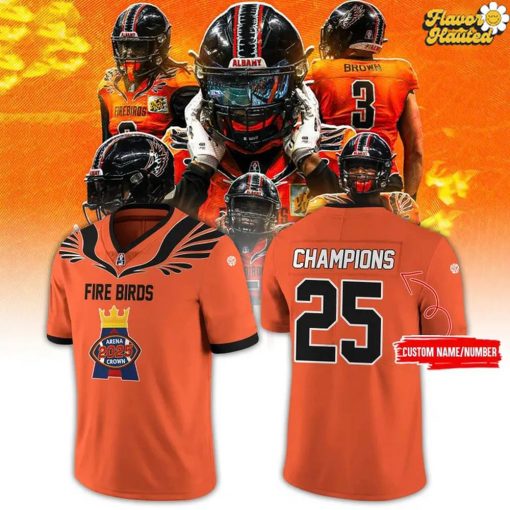 Albany Firebirds 2025 Arena Crown Champions Limited Edition Football Jersey