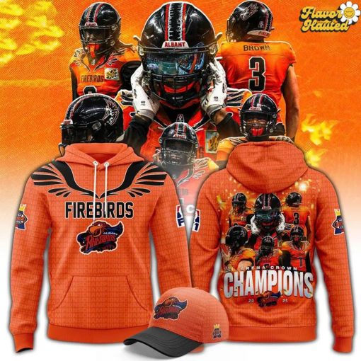 Albany Firebirds 2025 Arena Crown Champions Limited Hoodie