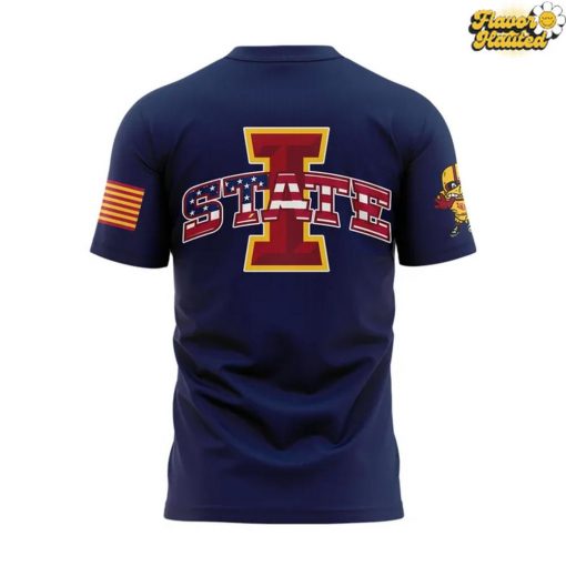 America 250 Iowa State Cyclones Navy Blue T-Shirt