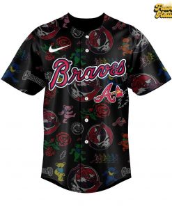 Atlanta Braves Grateful Dead Night Special Baseball Jersey