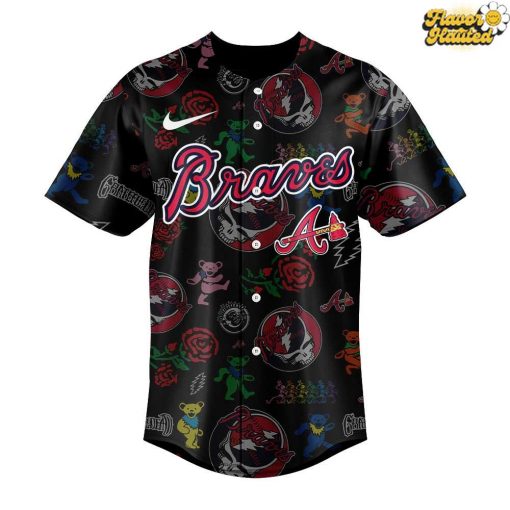 Atlanta Braves Grateful Dead Night Special Baseball Jersey