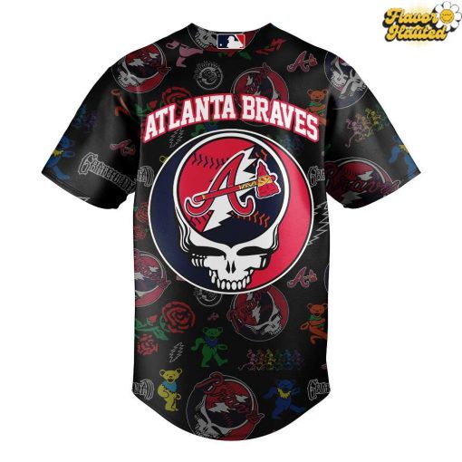 Atlanta Braves Grateful Dead Night Special Baseball Jersey