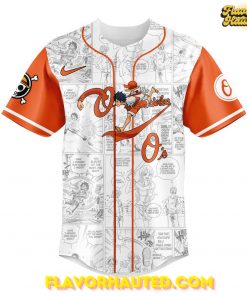 Baltimore Orioles Straw Hat Monkey D. Luffy Special Baseball Jersey